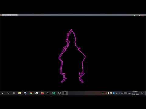 Algorithmic Rendering of Lord Vitthal by Yogeshwar Rasal & Tejas Kharche (Masterclass in C batch)