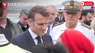 President Macron visits devastated Mayotte following deadly Cyclone Chido