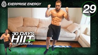 Follow along hiit cardio fat burner workout at home, bodyweight only.
day 29 of 30! my exerprise fitness app in app/play store | download
free - https://bit....