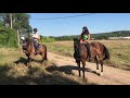 2 Filles en balade à cheval le 04 07 2020 JustineZila et OrianeHeaven VM GG