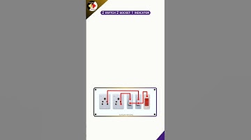 How to make an extension board | 2 Switch 2 Socket 1 Indicator Connection #shorts #youtubeshorts