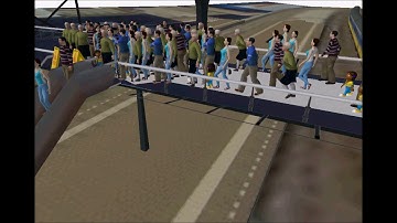 Simulating Subway and pedestrian traffic in Simio Simulation Software