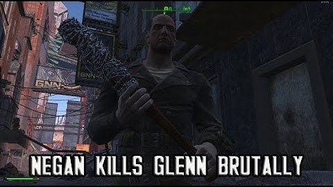 Negan Kills Glenn Brutally In Fallout 4