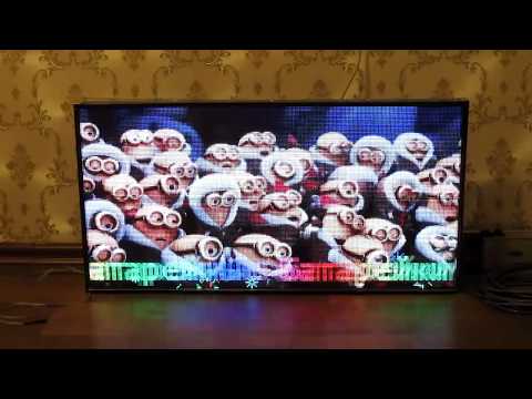 Сборка светодиодного экрана из 8 панелей 64х64- Assemble LED Screen 256x128