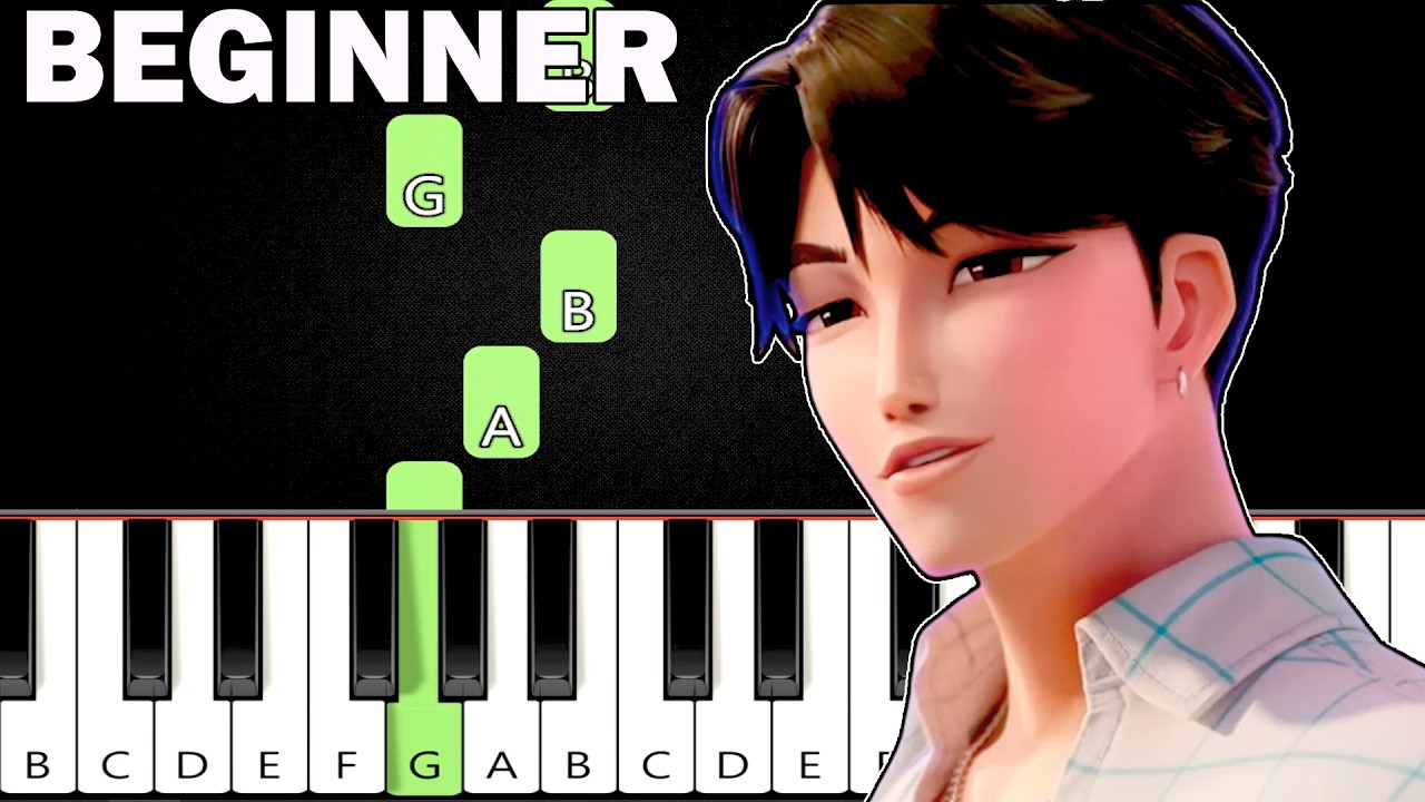 Kpop Demon Hunters - Soda Pop (Saja Boys) Beginner Piano Tutorial
