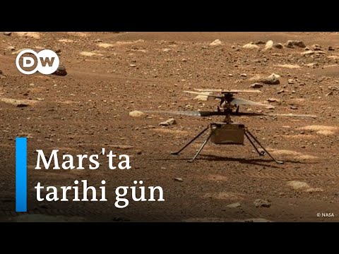 Mars'ta bir helikopter uçtu I Kızıl Gezegen'de \