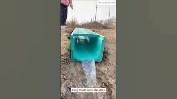 Cống thoát nước lắp ghép, chắc chắn.