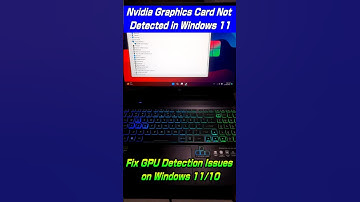 Fix GPU Detection Issues: Nvidia GPU Not Detected in Windows 11 💻 #youtubeshorts #shorts