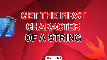 How to get the first character of a string in Swift / mrGURU