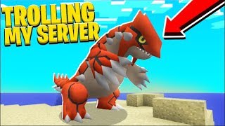 TROLLING MY SERVER WITH LEGENDARY POKEMON - Minecraft Prank | JeromeASF