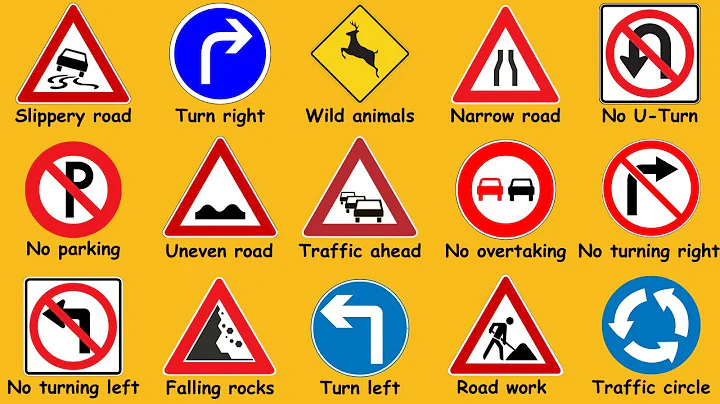 40 Important ROAD SIGNS That You Need To Know When Driving | Traffic Signs | English Vocabulary - DayDayNews