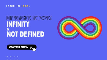 Difference Between Infinity And Not Defined