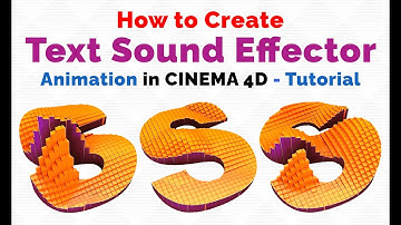 How to Create Sound Effector on Text in Cinema 4D - Tutorial