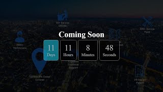 Complete Responsive Coming Soon Website Page Design using Html CSS & Javascript || Time Countdown screenshot 1