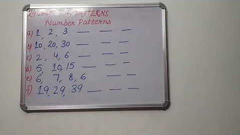 Class 2|| Maths || Ncert || Chapter 5 Patterns ||CBSE ||Number patterns
