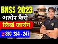 bnss sec 234 - 247 chapter 18 charge😱 new law in india bsa bnns bns 2023 police Karantube