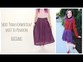 Long Skirt to Pinafore Clothing Transformation| Crafty Amy