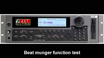 Beat munger function in E-MU E4XT