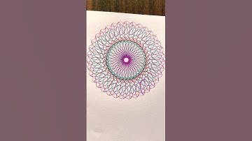 Spirograph Design#relaxing  #oddly satisfying #spirograph #design #satisfying #art #shorts