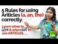 5 Advanced Rules to use Articles (an, an, the) correctly | Mistakes with Articles | English Grammar