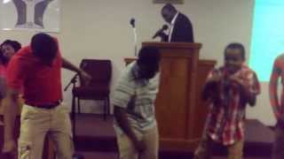 Bro David leads in African praise and worship