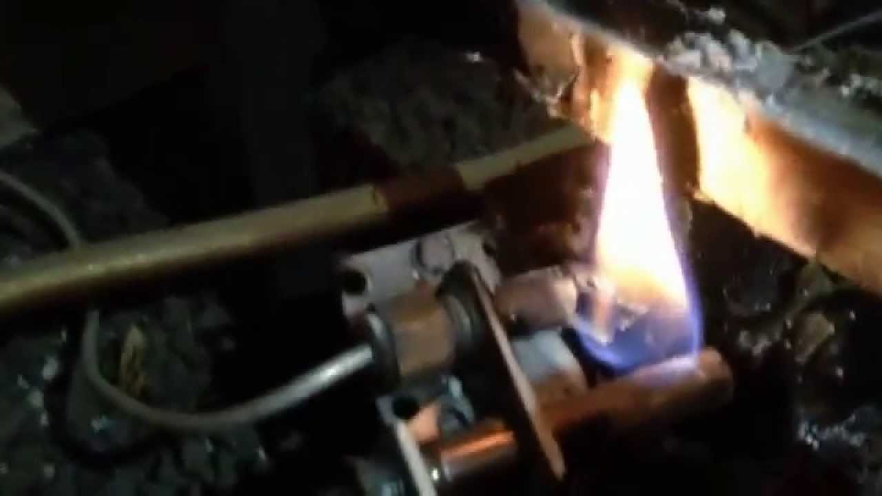 Gas Fireplace Repair Bad Pilot Light Flame YouTube