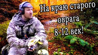 Коп в лесу 8-12 век!  На краю старого оврага.