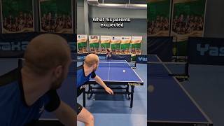 How I thought it would go smashing against a young kid VS the reality #tabletennis #pingpong