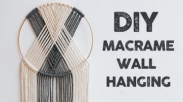 HOW TO MAKE MACRAME WALL HANGING