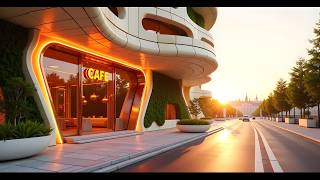(BGM) Golden Light, Slow Sips, Zero Regrets 🌇 | Acoustic Lofi Jazz Cafe Music for Study & Relax 1H