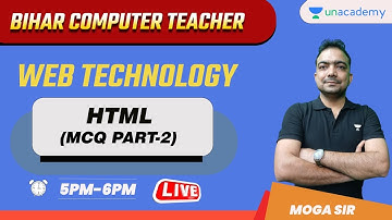 Bihar Computer Teacher | WEBTECH | HTML - MCQ PART-2 | MOGA SIR | Expert Classes |