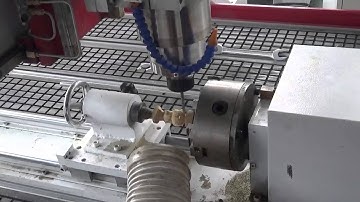 omni cnc router 4 axis cutting cylindrical things