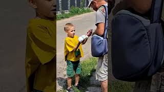 Young Boy's Act Of Kindness Will Warm Your Heart #Shorts