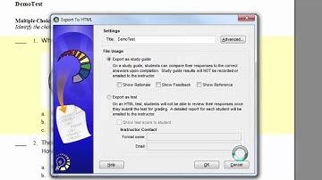 How To: Take An ExamView Test Bank, Create A Test, and Import Into SMART Repsonse