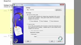 How To: Take An ExamView Test Bank, Create A Test, and Import Into SMART Repsonse