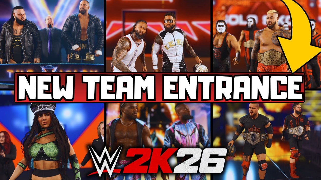 WWE 2K26: NEUE TEAM ENTRANCE im GAME 🔥 THE VISION, THE USOS, THE NEW DAY, HANK & TANK uvm. 🔥😍