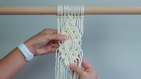 DIY Macramé Tutorial - Patroon voor gevorderden met dubbele halve steekknopen!