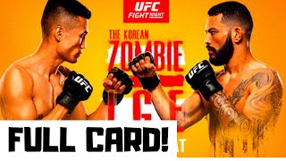 UFC Fight Night Korean Zombie vs Ige Predictions & Full Card Betting Breakdown UFC Vegas 29