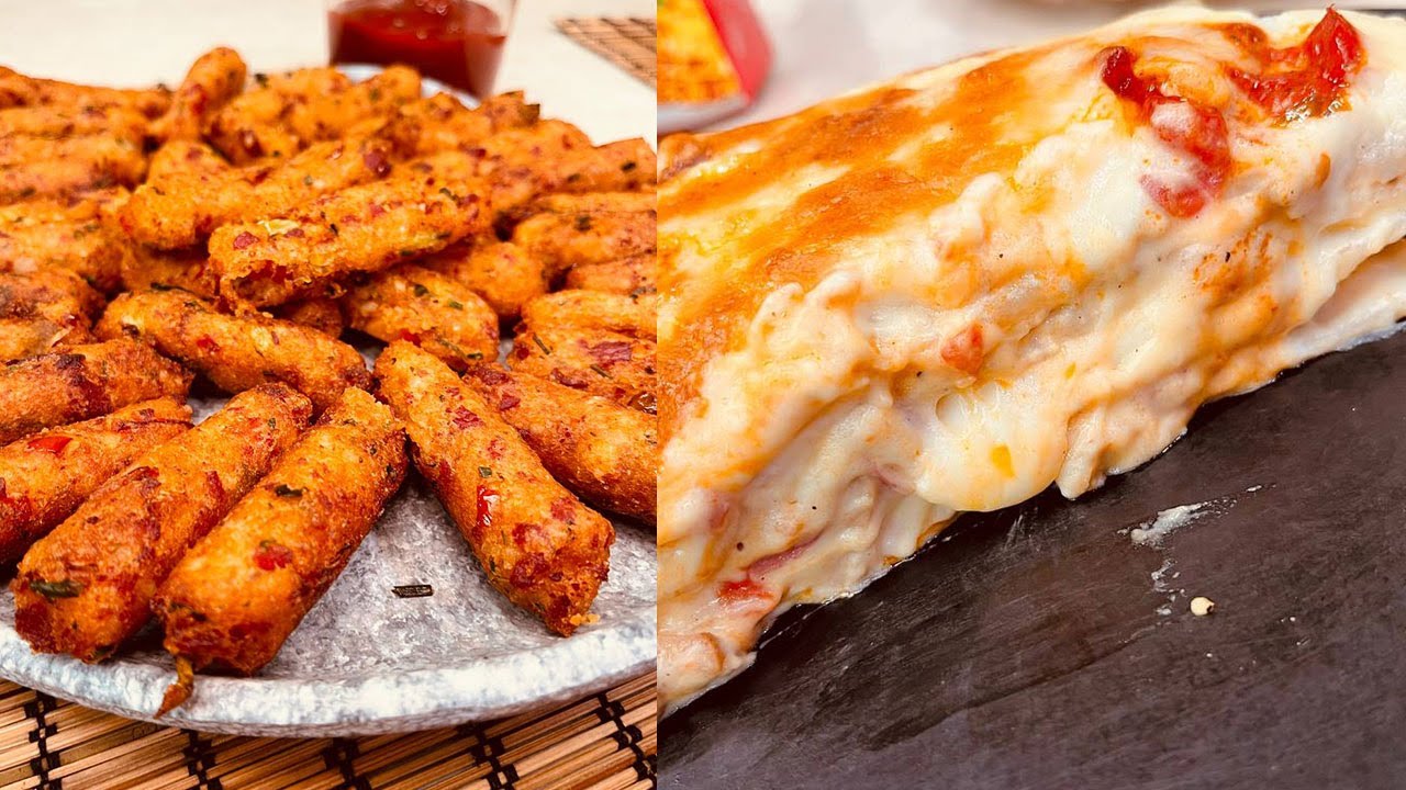 المطعم مع الشيف محمد حامد | لازانيا بالخضار والجبن - أصابع بطاطس بالأرز المقلية - بان كيك بالهوت دوج