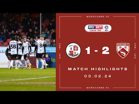 Crawley Town Morecambe Goals And Highlights