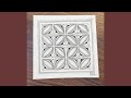 Amazing And Creative Birthday Fragment Zentangle Pattern | Drawing Tutorial For Beginners