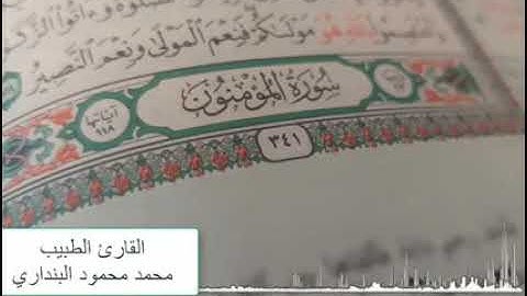 قل رب إما تريني ما يوعدون // تلاوة مؤثرة من خواتيم سورة المؤمنون بصوت القارئ الطبيب محمد بنداري