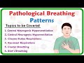 Pathological breathing  abnormal breathing patterns  kussmaul cheyne stokes biots cluster