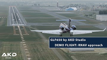GLF650/550 by AKD Studio | DEMO FLIGHT: RNAV Approaches and new features