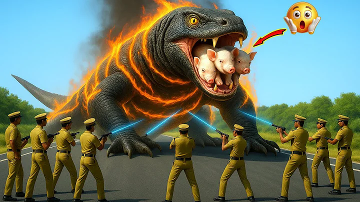 Heroic Rescue Team Saves Three Innocent Piglets from a GIANT Komodo Dragon Attack