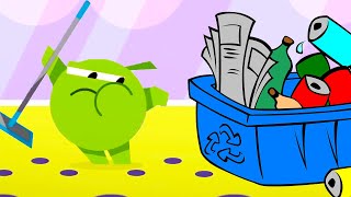 Om Nom Stories ⭐ ゴミの日 Garbage Day  Funny Cartoons For Kids ⭐ Super Toons TV アニメ