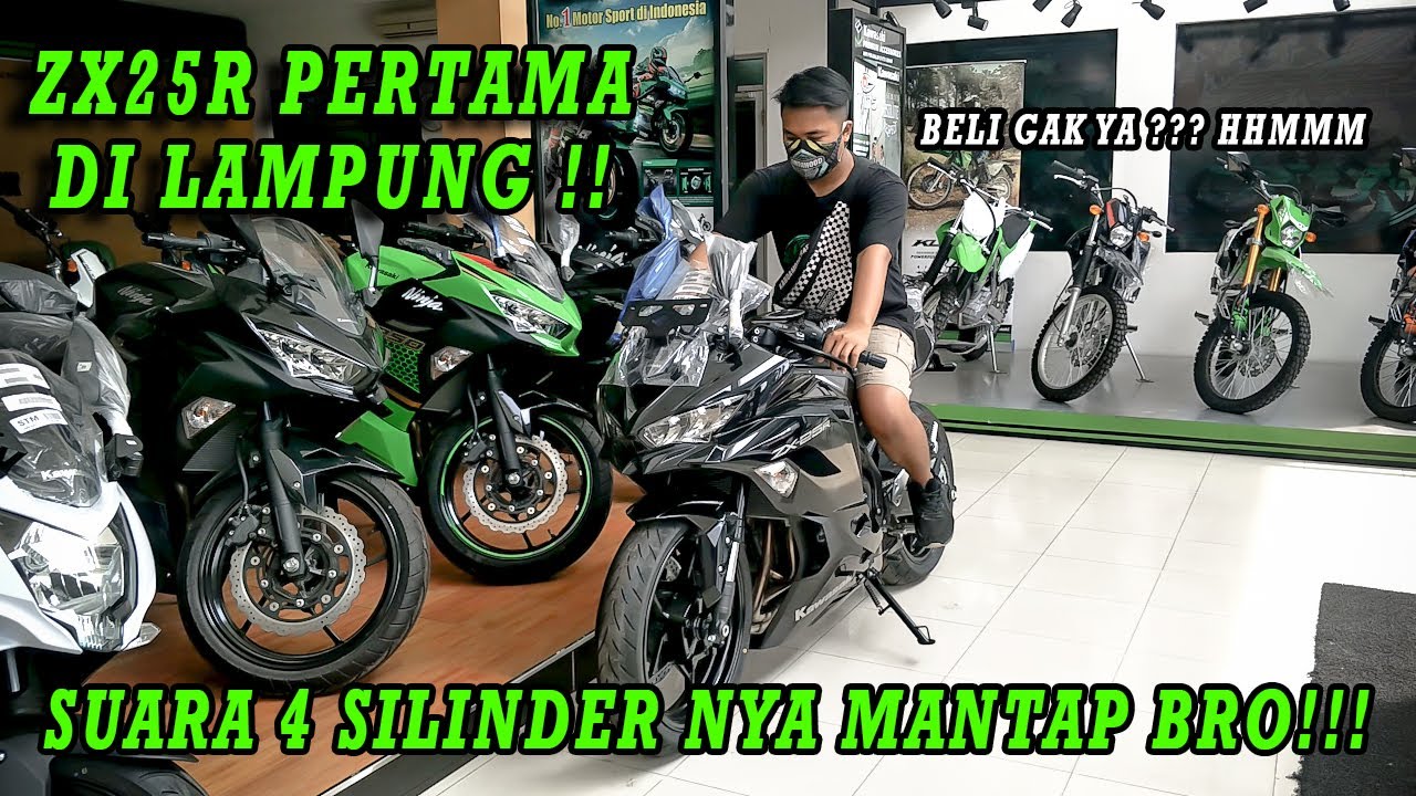 Kawasaki Zx25r Pertama Di Lampung Melihat Lebih Dekat Motor 250cc 4 Silinder Youtube 