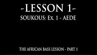 Soukous and Seben - The African Bass Lesson chords