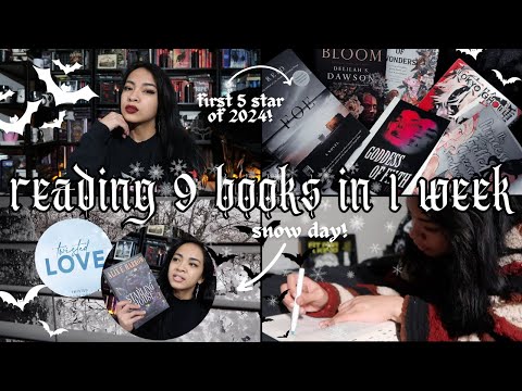 I read 9 books in 1 week & injured my toe on a snow day off work