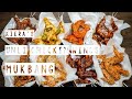 Mukbang  unlimited chicken wings and rice at hungry humans